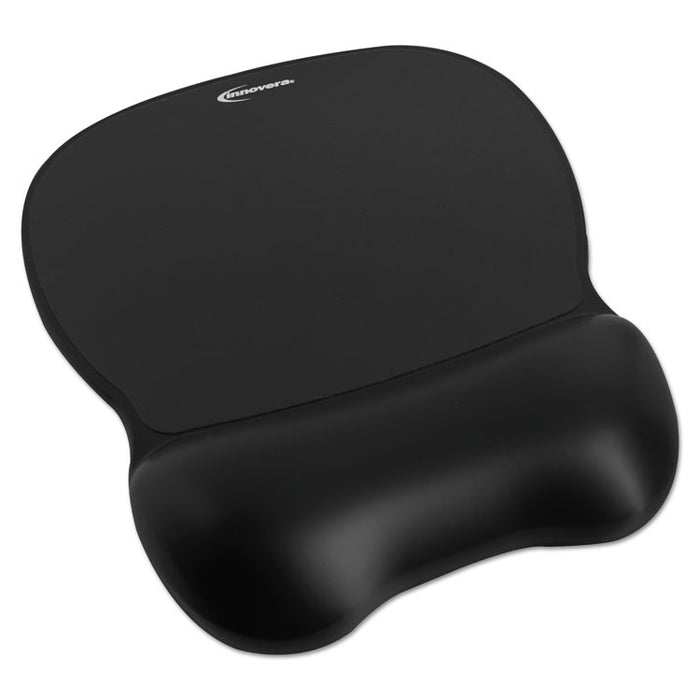 Gel Mouse Pad with Softskin Wrist Rest, 9.62 x 8.25, Black