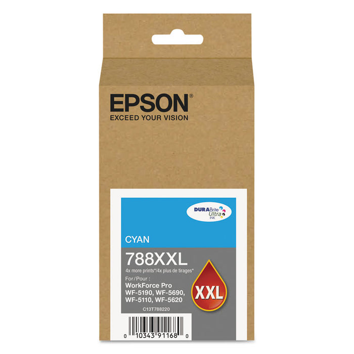 T788XXL220 (788XXL) DURABrite Ultra XL PRO High-Yield Ink, Cyan