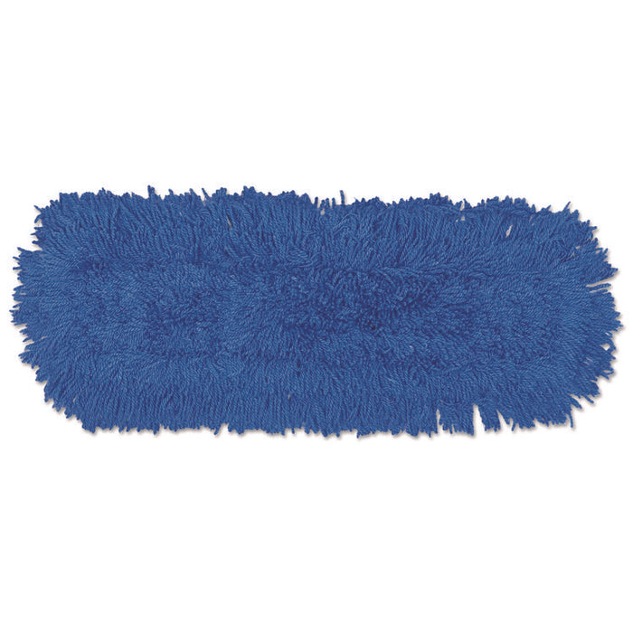 Twisted Loop Blend Dust Mop, Synthetic, 24 x 5, Blue, Dozen