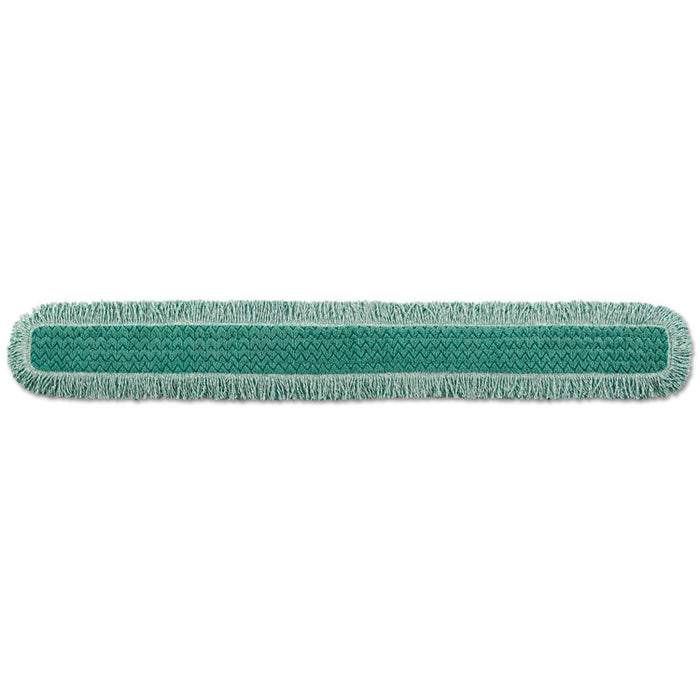 HYGEN Dust Mop Heads With Fringe, Green, 60", Microfiber, Cut-End