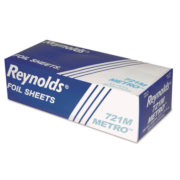 Metro Pop-Up Aluminum Foil Sheets, 10.75 x 12, 500/Box, 6 Boxes/Carton