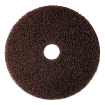 Low-Speed High Productivity Floor Pads 7100, 20" Diameter, Brown, 5/Carton