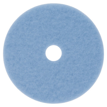 Hi-Performance Burnish Pad 3050, 27" Diameter, Sky Blue, 5/Carton