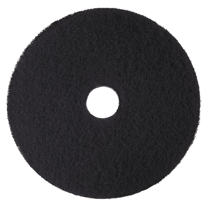 Low-Speed High Productivity Floor Pads 7300, 21" Diameter, Black, 5/Carton