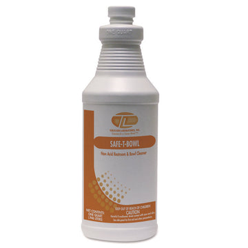 Safe-T-Bowl Liquid Toilet Bowl Cleaner, Unscented, 32 oz Bottle, 12/Carton