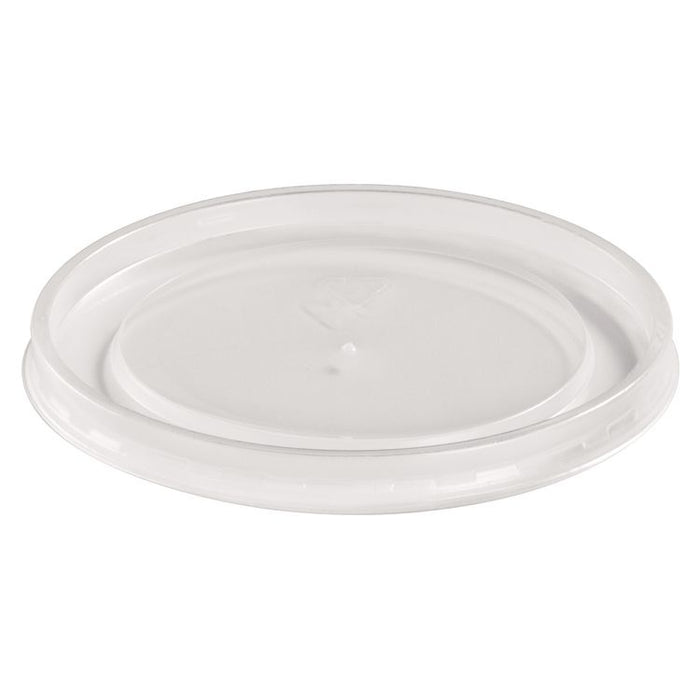 Plastic High Heat Vented Lid, Fits 16 oz to 32 oz Containers, White, 50/Bag, 10 Bags/Carton