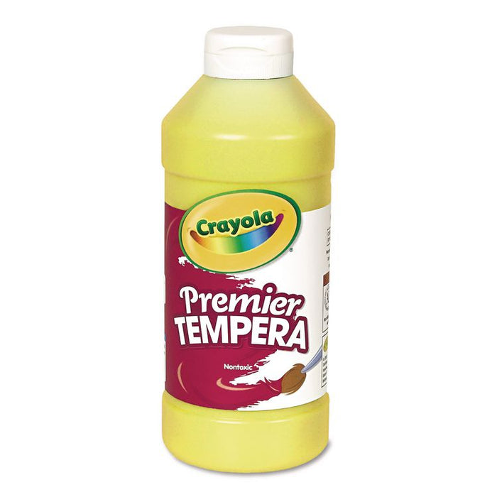 Premier Tempera Paint, Yellow, 16 oz Bottle