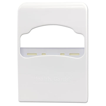Health Gards Quarter-Fold Toilet Seat Cover Dispenser, 8.75 x 2 x 12, White