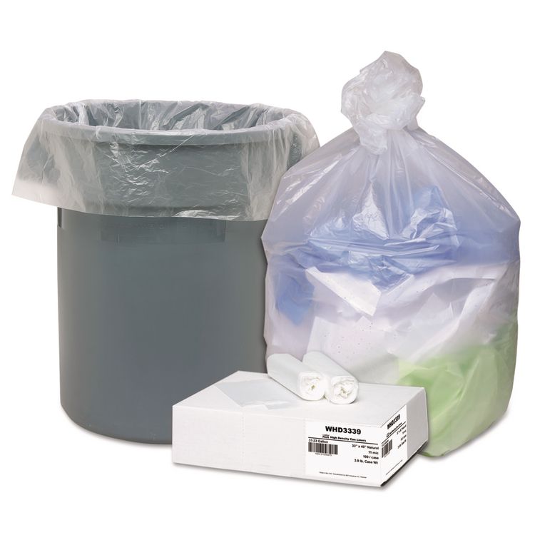Janitorial & Facilities › Trash Bags, Can Liners & Dispensers › High-Density Trash Bags