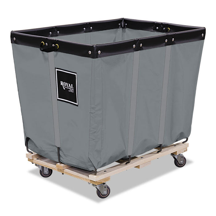 Permanent Liner Truck, Synthetic Fabric, 8-Bushel, 9.96 cu ft Bin, 22" x 23" x 29.5", Gray/Black/Natural