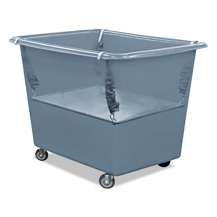 Poly Spring Lift, 17 x 29.5, 8 Bushel, Vinyl/Steel, Gray