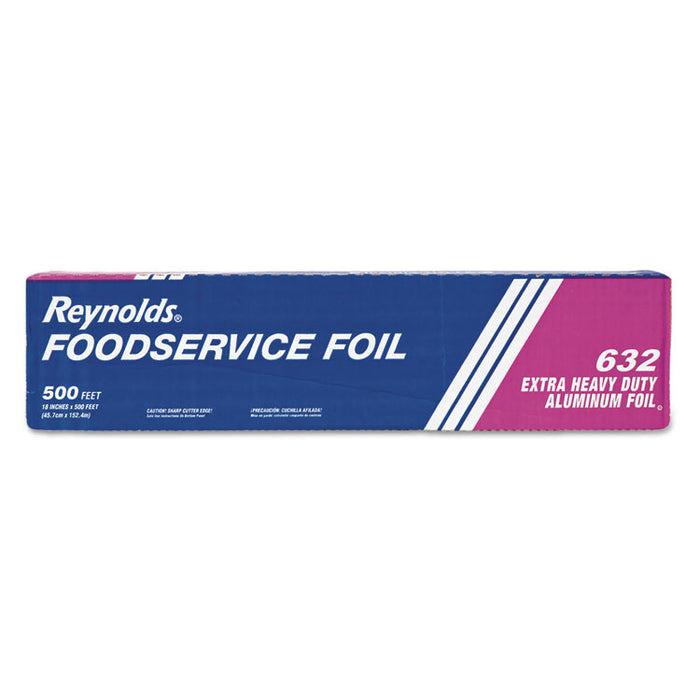 Extra Heavy-Duty Aluminum Foil Roll, 18" x 500 ft