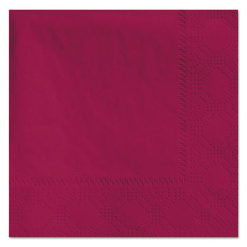 Embossed Beverage Napkins, 2-Ply, 9.5 x 9.5, Burgundy, 1,000/Carton