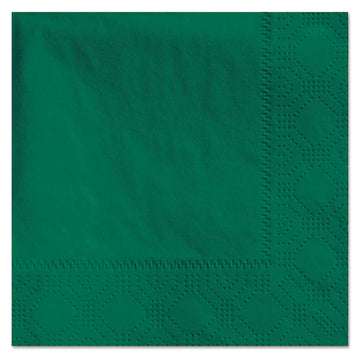 Beverage Napkins, 2-Ply, 9.5 x 9.5, Hunter Green, 1,000/Carton