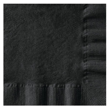 Embossed Beverage Napkins, 1-Ply, 10 x 10, Black, 1,000/Carton