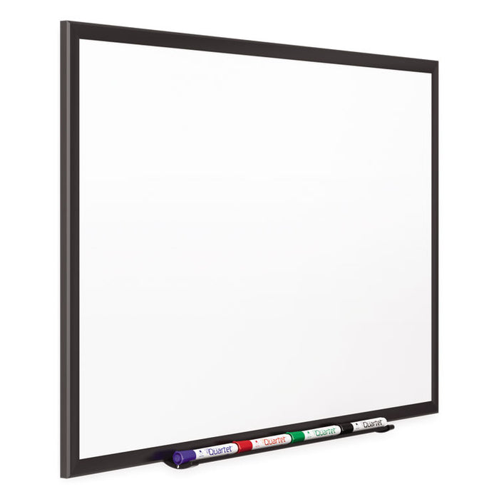 Classic Series Porcelain Magnetic Dry Erase Board, 36" x 24", White Surface, Black Aluminum Frame
