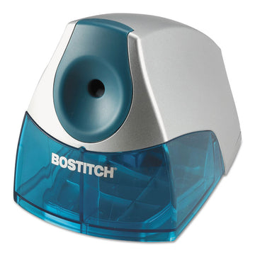 Personal Electric Pencil Sharpener, AC-Powered, 4.25 x 8.4 x 4.25, Blue