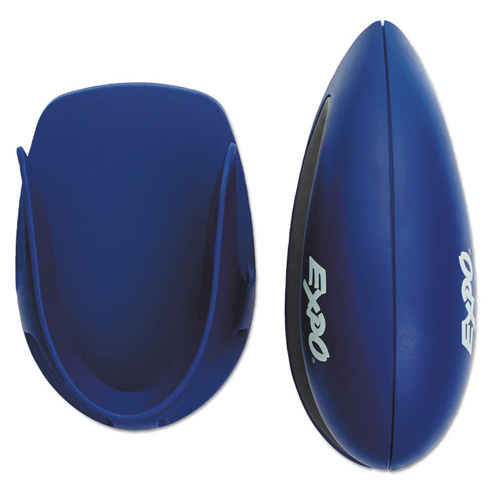 White Board CARE Dry Erase Precision Eraser with Replaceable Pad (Eight Peel-Off Layers), 7.6" x 3.4" x 3.6", Blue
