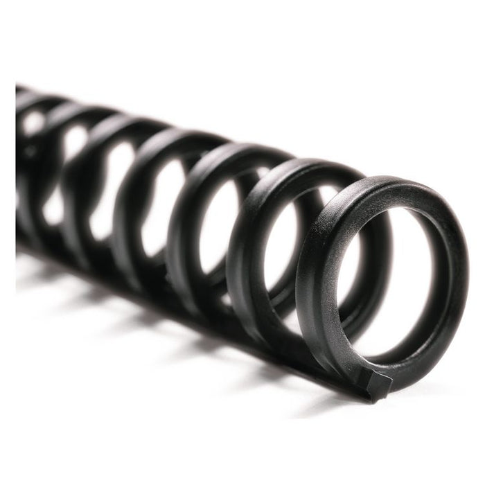 ProClick Easy Edit Spines for 11 x 8.5 Documents, 32 Rings, 0.5" (85-Sheet) Capacity, Black, 25/Pack