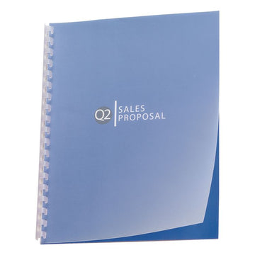 Design View Poly Presentation Covers for Binding Systems, Plastic, Square Corners, 11 x 8.5, Frost, 25/Pack