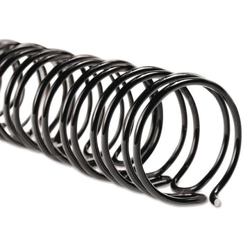 WireBind Spines for 11 x 8.5 Documents, 32 Rings, 0.38" (85-Sheet) Capacity, Black, 100/Box