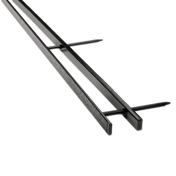 VeloBind Reclosable Spines for 11 x 8.5 Documents, 4 Pins, 1.25" (200-Sheet) Capacity, Black, 25/Pack