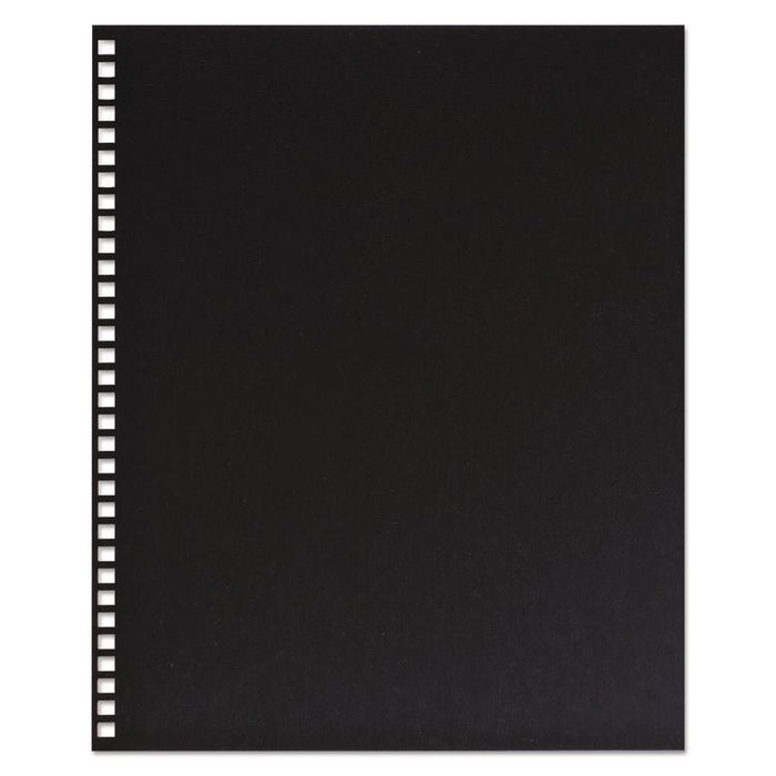 ProClick Pre-Punched Presentation Covers, Paper, Square Corners, 11 x 8.5, Black, 25/Pack