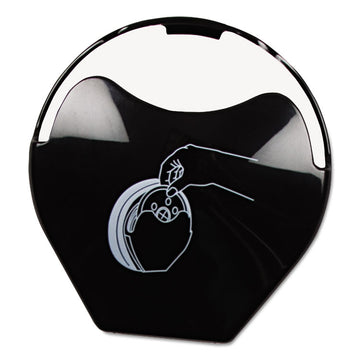 Replacement Lid Dispenser Door For L2200C, 5" dia, Black