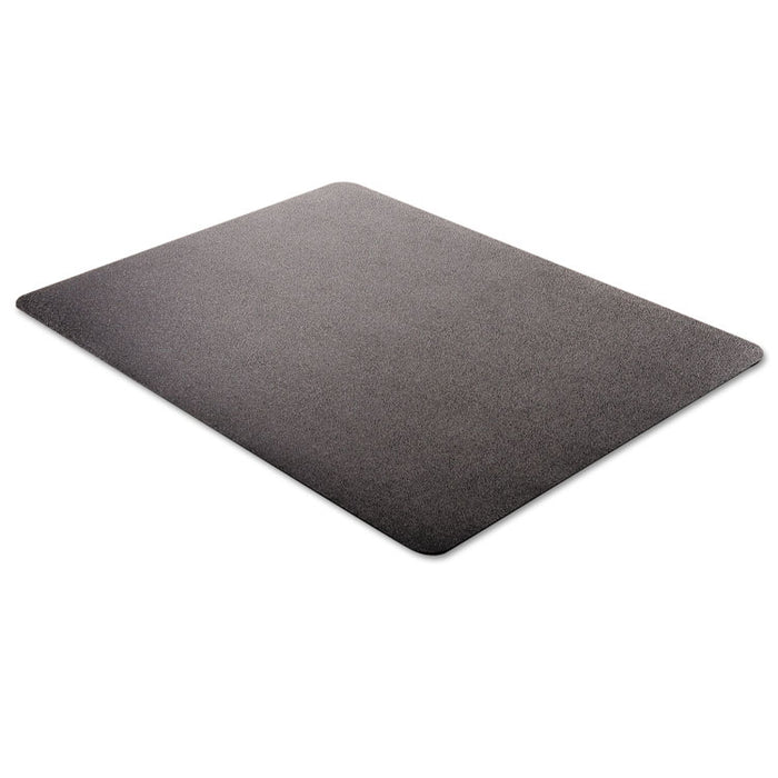 EconoMat Non-Studded All Day Use Chair Mat for Hard Floors, Rectangular, 45" x 53", Black, Ships Flat