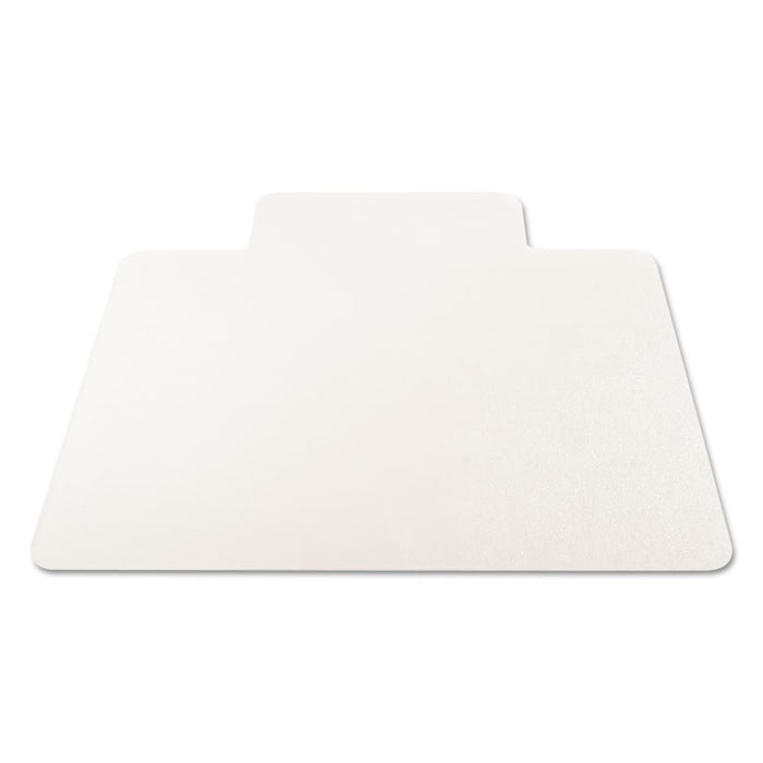 EconoMat Non-Studded All Day Use Chair Mat for Hard Floors, Rectangular with Wide Lip, 45" x 53", Clear, Ships Flat