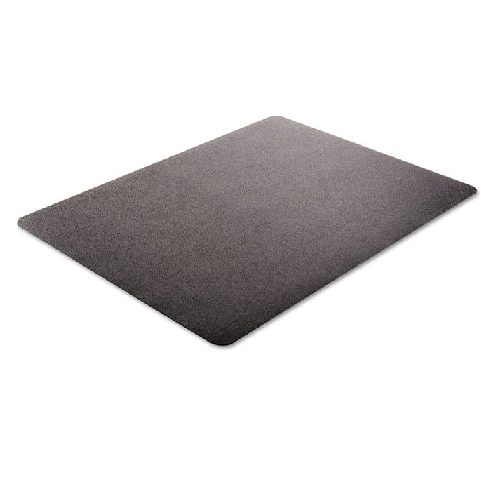 EconoMat Non-Studded All Day Use Chair Mat for Hard Floors, Rectangular, 45" x 53", Black, Ships Flat