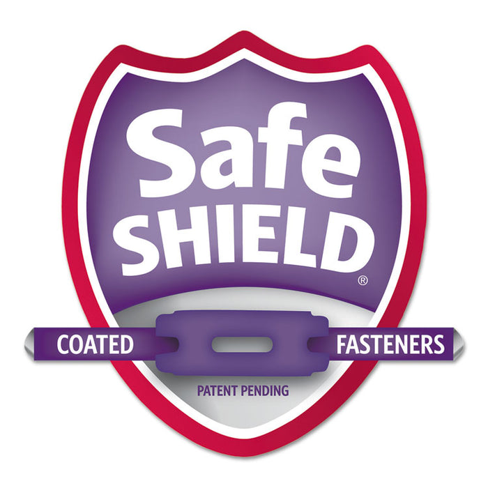 End Tab Pressboard Classification Folders, Expands 2", 2 Dividers, 6 SafeSHIELD Fasteners, Legal Size, Bright Red, 10/Box