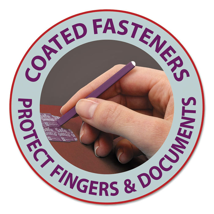 End Tab Pressboard Classification Folders, Expands 2", 2 Dividers, 6 SafeSHIELD Fasteners, Legal Size, Red, 10/Box