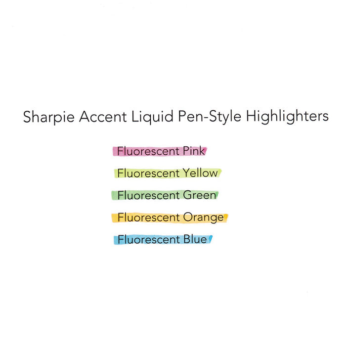 Liquid Pen Style Highlighters, Fluorescent Pink Ink, Chisel Tip, Pink/Black/Clear Barrel, Dozen