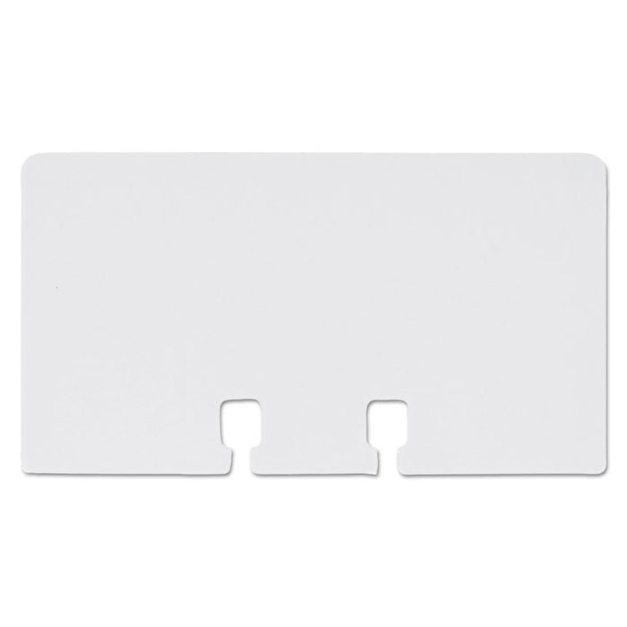 Plain Unruled Refill Card, 2.25 x 4, White, 100 Cards/Pack