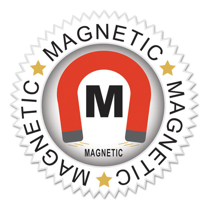Magnetic Stitched Shop Ticket Holders, Super Heavy-Duty, Top Load 9 x 12 Insert, Clear Front, Black Border, 25/Carton