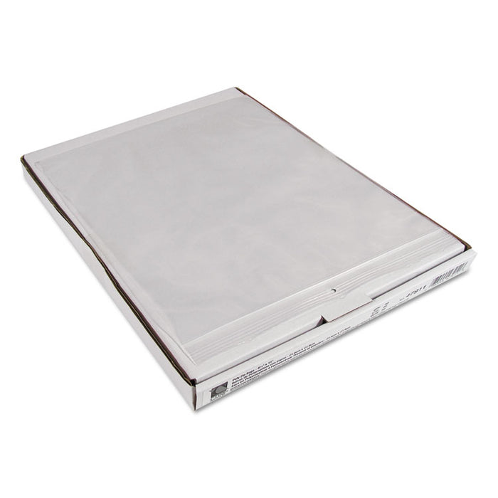 Heavyweight Industrial Poly Zip Bags, 8.5" x 11", Clear, 50/Box