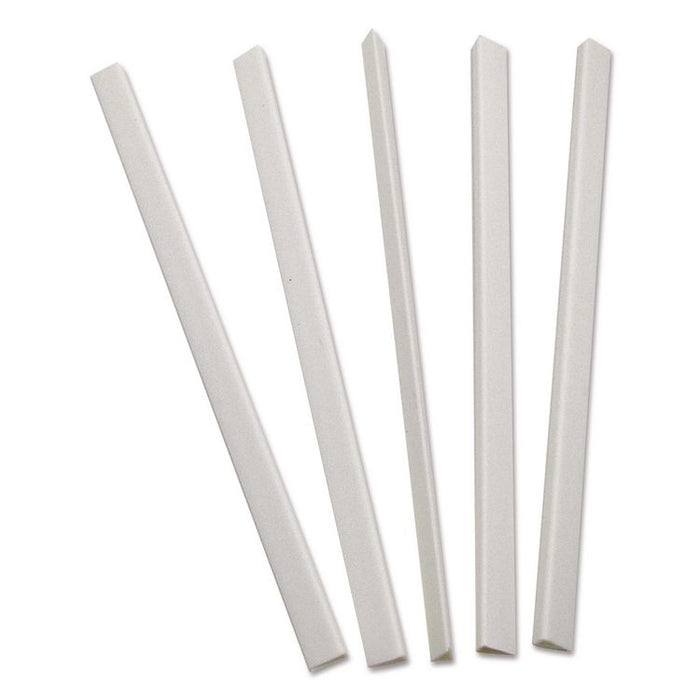 Slide 'N Grip Binding Bars, 40-Sheet Capacity, 11" x 0.25", White, 100/Box