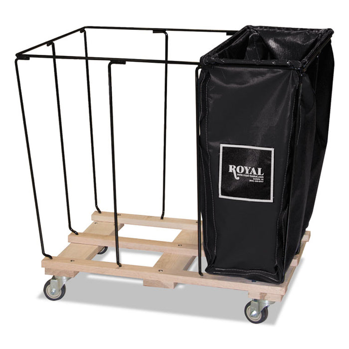 Drop In Dividers, 3 Compartments, 20 Bushel, Vinyl/Steel, Black