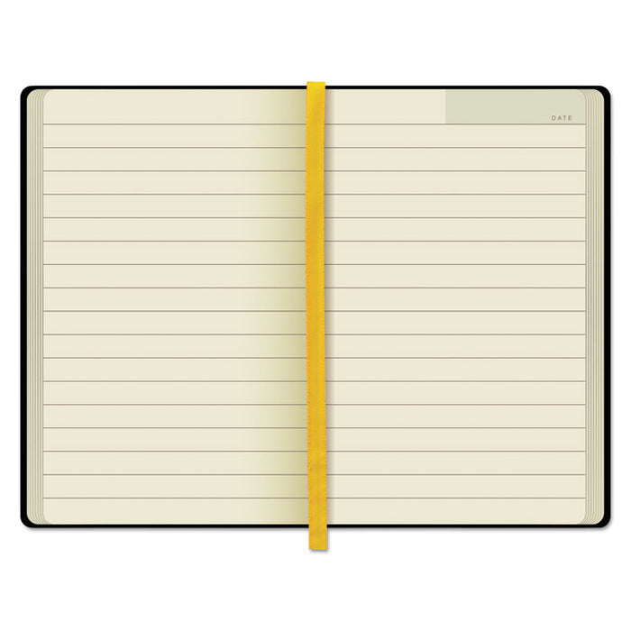 Idea Collective Journal with Elastic Closure, 1-Subject, Wide/Legal Rule, Black Hardcover, (96) 5.5 x 3.5 Sheets