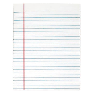 "The Legal Pad" Glue Top Pads, Wide/Legal Rule, (50) White 8.5 x 11 Sheets, 12/Pack