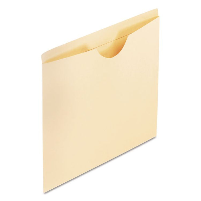 Manila Reinforced File Jackets, 2-Ply Straight Tab, Legal Size, Manila, 100/Box