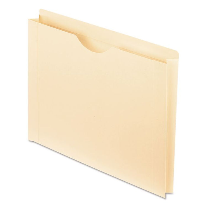 Manila Reinforced File Jackets, 2 Ply Straight Tab, Letter-Size, Manila, 50/Box