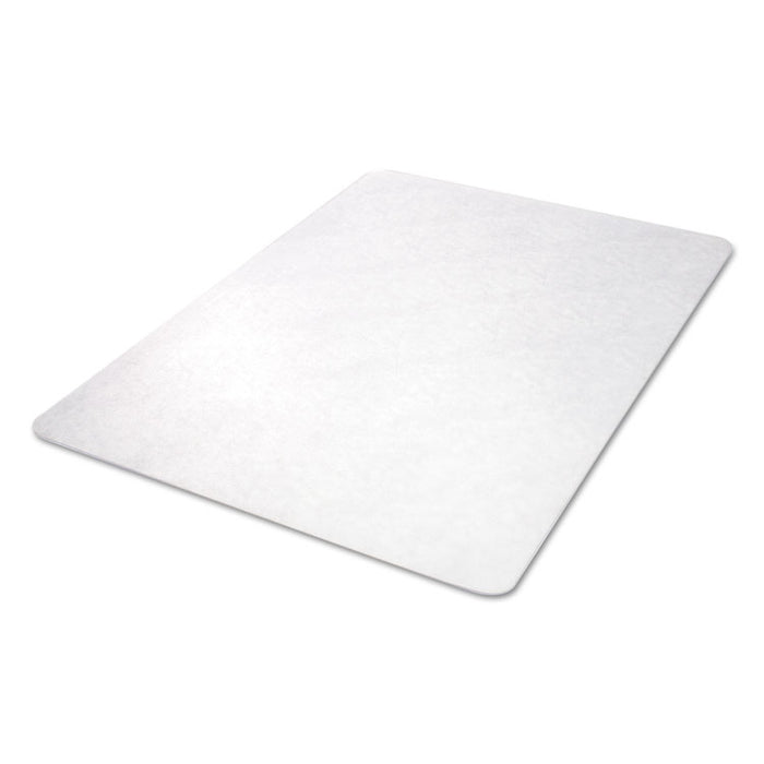 EconoMat Non-Studded All Day Use Chair Mat for Hard Floors, Rectangular, 45" x 53", Clear, Ships Rolled