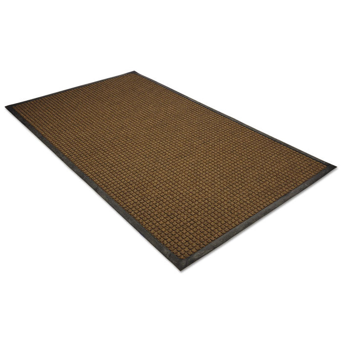 WaterGuard Indoor/Outdoor Scraper Mat, Rectangular, Brown Ridged Needle-Punch Surface, 36" x 10 ft
