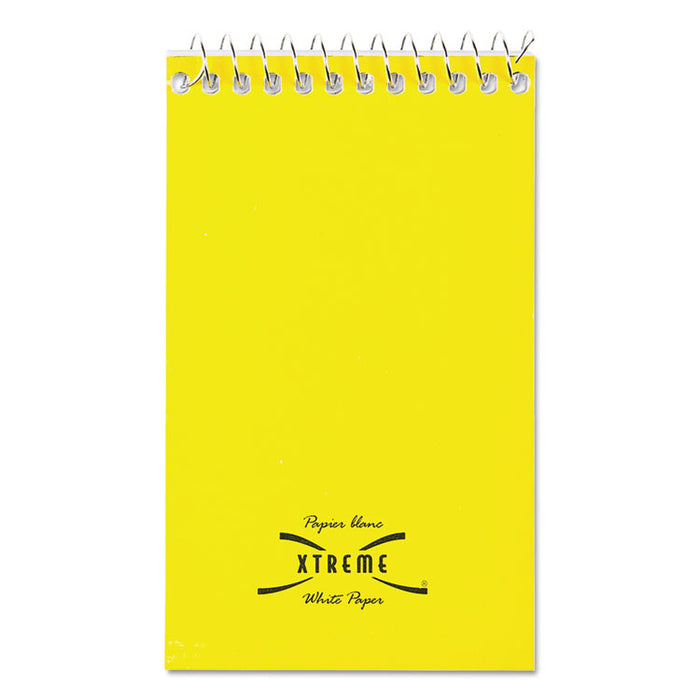 Paper Blanc Xtreme White Wirebound Memo Pads, Randomly Assorted Cover Colors, Narrow Rule, (60) White 3 x 5 Sheets