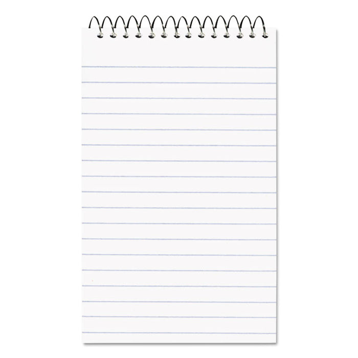 Paper Blanc Xtreme White Wirebound Memo Pads, Randomly Assorted Cover Colors, Narrow Rule, (60) White 3 x 5 Sheets