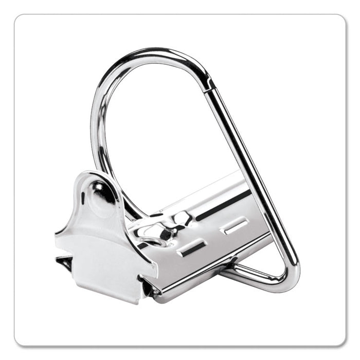 ExpressLoad ClearVue Locking D-Ring Binder, 3 Rings, 1.5" Capacity, 11 x 8.5, Black
