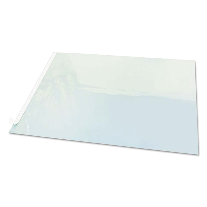 Second Sight Clear Plastic Desk Protector, Hinged Top Protector, 25.5" x 21", Clear