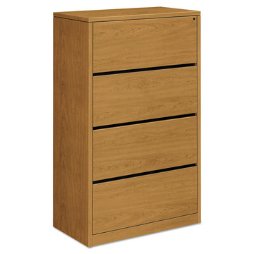 10500 Series Lateral File, 4 Legal/Letter-Size File Drawers, Harvest, 36" x 20" x 59.13"